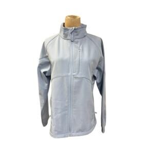 "BLACK DIAMOND" Baby Blue Full Zip Fleece Jacket SZ L Women's Water Resistant‎
